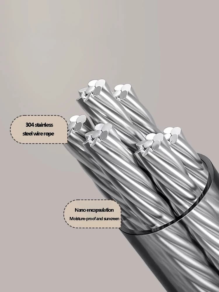 Składana suszarka ścienna z wysuwaną linką 🧺